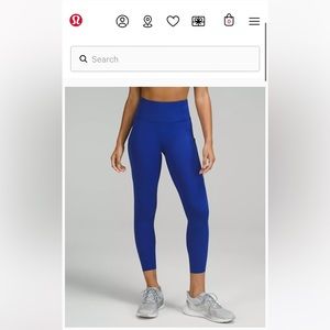 Lululemon Like New Fast and Free High Rise Legging -size: 6